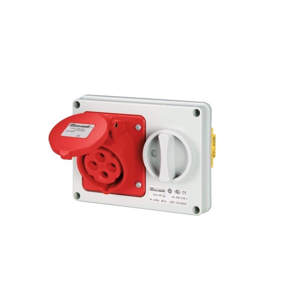 Presa Incasso Interbloccata 3P+T IP65 16A 380V